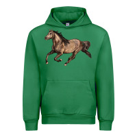 Emerald Missouri Fox Trotter horse Urban Hoodie - LillyAllenDesigns