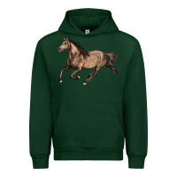 Forest Green Missouri Fox Trotter horse Urban Hoodie - LillyAllenDesigns