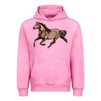 Fuchsia Pink Missouri Fox Trotter horse Urban Hoodie - LillyAllenDesigns