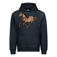 Navy Missouri Fox Trotter horse Urban Hoodie - LillyAllenDesigns