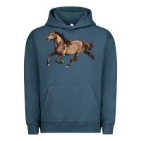 Pigment Midnight Navy Missouri Fox Trotter horse Urban Hoodie - LillyAllenDesigns