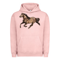Pigment Salmon Missouri Fox Trotter horse Urban Hoodie - LillyAllenDesigns