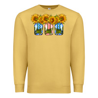 Antique Gold american sunflower mason jar Premium Sweatshirt - HRA Design Shop