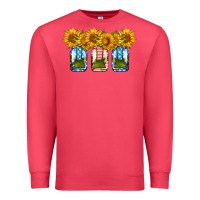 Cardinal american sunflower mason jar Premium Sweatshirt - HRA Design Shop