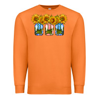 Carrot american sunflower mason jar Premium Sweatshirt - HRA Design Shop