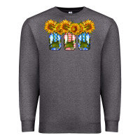 Charcoal Heather american sunflower mason jar Premium Sweatshirt - HRA Design Shop