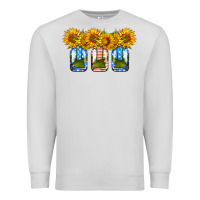Dove Grey american sunflower mason jar Premium Sweatshirt - HRA Design Shop