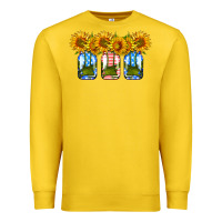 Lemon american sunflower mason jar Premium Sweatshirt - HRA Design Shop