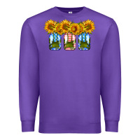 American Sunflower Mason Jar Premium Sweatshirt | Teevron