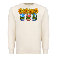 Sandshell american sunflower mason jar Premium Sweatshirt - HRA Design Shop