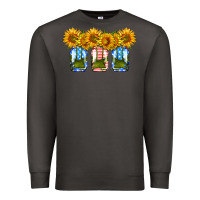 Smoke american sunflower mason jar Premium Sweatshirt - HRA Design Shop