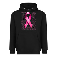 Black Breast Cancer Ribbon Hope Love Faith Heavyweight Hoodie - texasbilliewilder