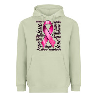Matcha Breast Cancer Ribbon Hope Love Faith Heavyweight Hoodie - texasbilliewilder