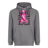 Storm Breast Cancer Ribbon Hope Love Faith Heavyweight Hoodie - texasbilliewilder
