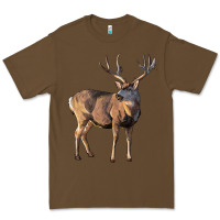 Cacao Mule Buck Deer Premium Tee - LillyAllenDesigns