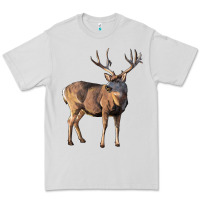 Dove Grey Mule Buck Deer Premium Tee - LillyAllenDesigns