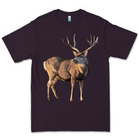 Plum Mule Buck Deer Premium Tee - LillyAllenDesigns