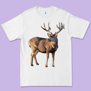 Mule Buck Deer Premium Tee Designed By Lillyallendesigns