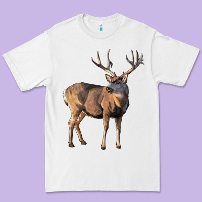 Mule Buck Deer Premium Tee Designed By Lillyallendesigns
