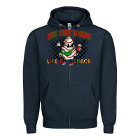 Navy out here lookin like a snack Zipper Hoodie - Zillion Design Studio