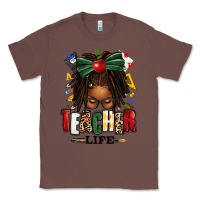 Chestnut teacher life afro locs messy bun Classic Tee - texasbilliewilder