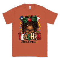 Copper teacher life afro locs messy bun Classic Tee - texasbilliewilder