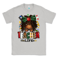 Moon Dust teacher life afro locs messy bun Classic Tee - texasbilliewilder