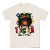 Natural teacher life afro locs messy bun Classic Tee - texasbilliewilder