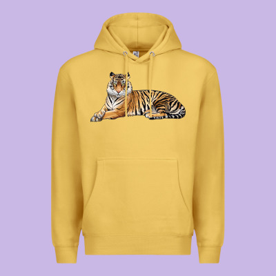 Tiger Premium Hoodie Designed By Lillyallendesigns