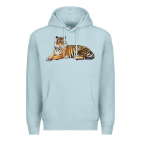Blue Mist Tiger Premium Hoodie - LillyAllenDesigns