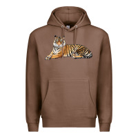 Chestnut Tiger Premium Hoodie - LillyAllenDesigns