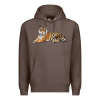 Coffee Tiger Premium Hoodie - LillyAllenDesigns