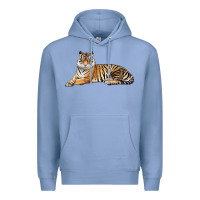 Colony Blue Tiger Premium Hoodie - LillyAllenDesigns