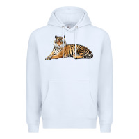 White Tiger Premium Hoodie - LillyAllenDesigns