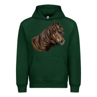 Forest Green missouri horse Urban Hoodie - LillyAllenDesigns