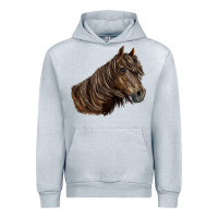 Heather Grey missouri horse Urban Hoodie - LillyAllenDesigns