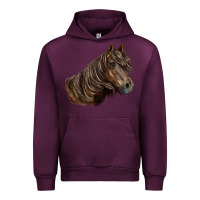 Mauve Wine missouri horse Urban Hoodie - LillyAllenDesigns