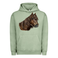 Pigment Oil Green missouri horse Urban Hoodie - LillyAllenDesigns