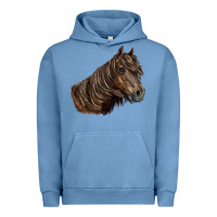 Pigment Pebble Blue missouri horse Urban Hoodie - LillyAllenDesigns