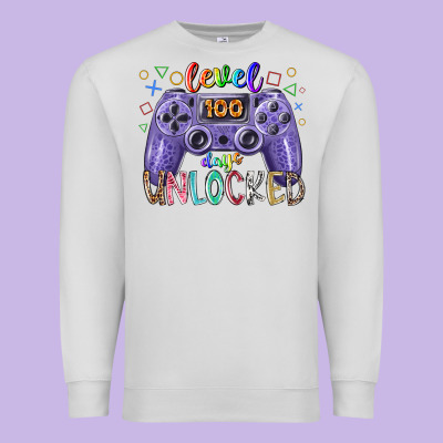 Level Days Unclocked Premium Sweatshirt Designed By Racoondesign