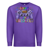 Purple level days unclocked Premium Sweatshirt - RacoonDesign