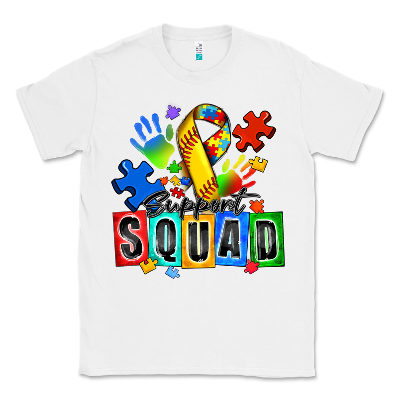 Softball Support Squad Autism Classic Tee by Zillion Design Studio | Teevron