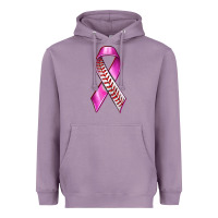 Lavender Breast Cancer Ribbon Baseball Heavyweight Hoodie - texasbilliewilder