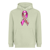 Matcha Breast Cancer Ribbon Baseball Heavyweight Hoodie - texasbilliewilder