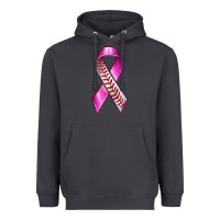 Smoke Breast Cancer Ribbon Baseball Heavyweight Hoodie - texasbilliewilder