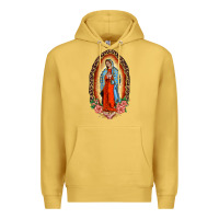 Antique Gold our lady of guadalupe leopard and roses Premium Hoodie - BarkalooDesign
