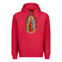 Cardinal our lady of guadalupe leopard and roses Premium Hoodie - BarkalooDesign