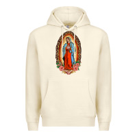 Sandshell our lady of guadalupe leopard and roses Premium Hoodie - BarkalooDesign