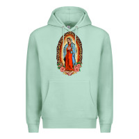 Seafoam our lady of guadalupe leopard and roses Premium Hoodie - BarkalooDesign