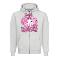 Dove Grey tackle cancer halloween ghosts american football Zipper Hoodie - RanaPortraitStore
